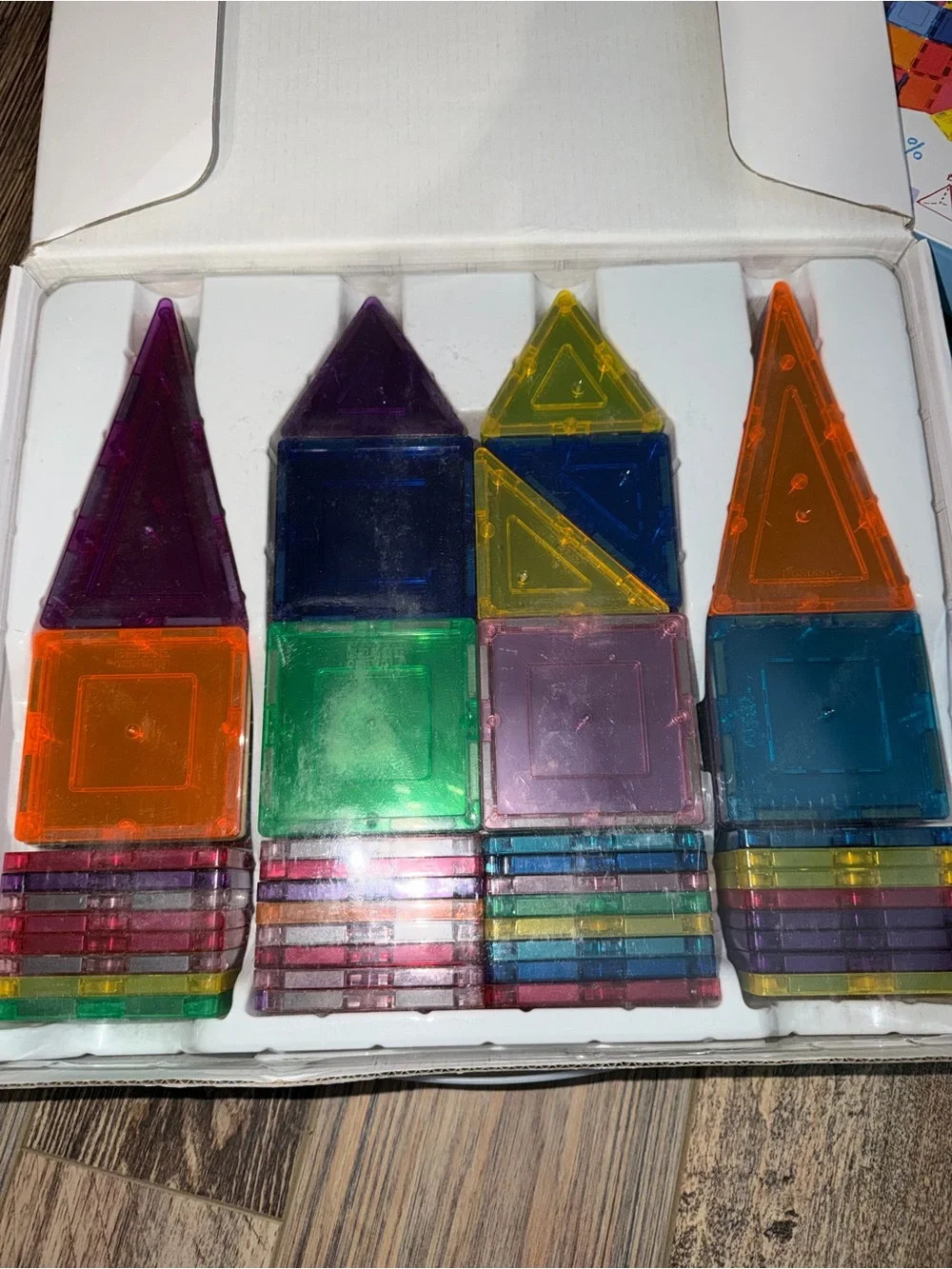2 Boxes of Picasso Tiles 100-Piece Magnetic Building Tiles - Multicolor